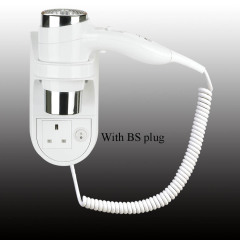 Powerful Hotel Bathroom Wall Mounted Hotel Hair Dryer