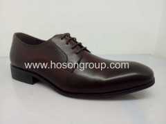 Classic mens lace leather shoes