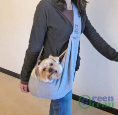 Handsfree Double-sided Reversible Small Dog Cat Pets Sling Bag. Pets bag