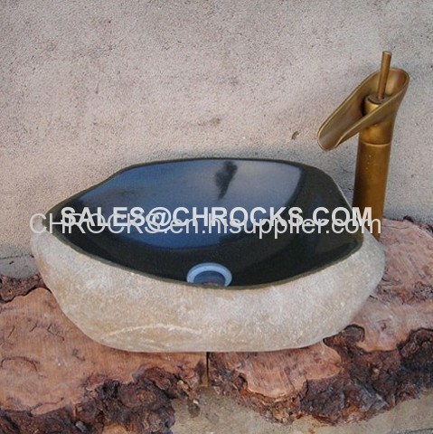 river stone wash bowls