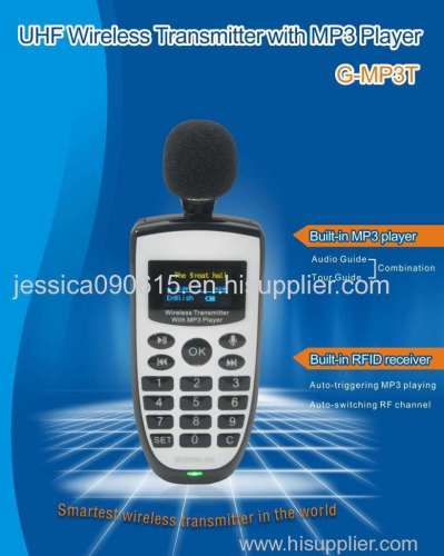 UHF Wireless Transmitter with MP3 Player