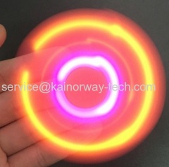 Popular LED Glowing Lights Tri Fidget Spinner Fingertip With Wireless Bluetooth Speakers EDC Toy ADHD For Kids Adults