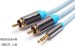 High quality DC 3.5mm TO 2RCA AV cable