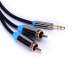 High quality DC 3.5mm TO 2RCA AV cable