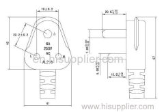 South African 6APower Cord