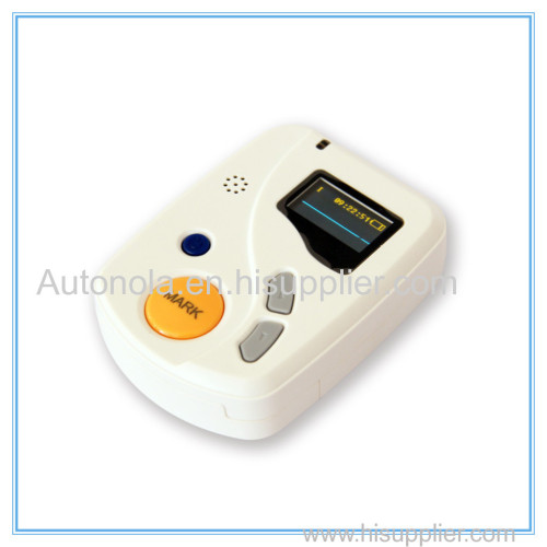 AT6000 Adopt 12-lead system of international standard Palm handheld Dynamic ECG Systems Holter ECG monitor