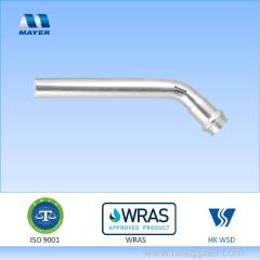 Stainless steel 45 degrees elbow with one plain end pipe fitting