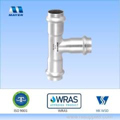 Stainless steel Tee Fitting pipe fitting press fitting