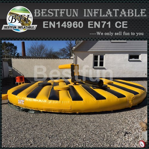 Bouncy inflatable sweeper zone game