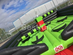 Inflatable sweeper Eliminator mechanical rodeo sport game
