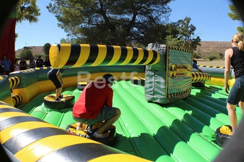 Inflatable Sweeper Meltdown Wipeout Eliminator Game