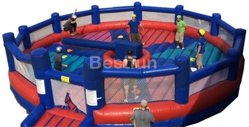 Twister inflatable meltdown game