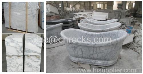 china carrara white marble bathtub