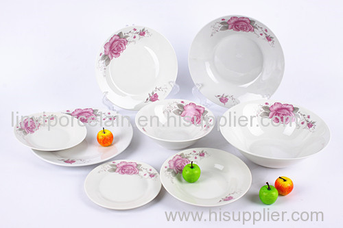 fine quality ceramic food serving dinner plate tableware set with custom logos