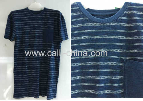 Men's Indigo Round-neck T-shirt