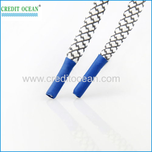 custom log colorful round silica gel shoelace tips