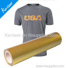 Kenteer heat transfer vinyl glitter for clothing 0.5*25m one roll