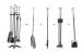 Fireplace Tool set with stainless steel handle