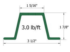 Super Heavy Duty U Channel Sign Post