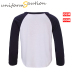 Custom fashion super soft combed cotton raglan style 3/4 sle-eves short-waisted baseball t shirt