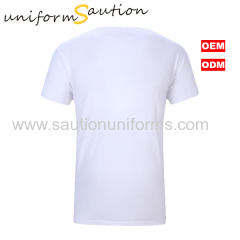 Custom printing cotton v neck t shirt for Nikon