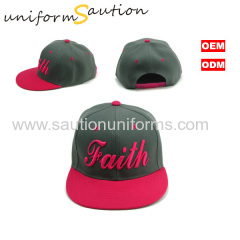 Custom acrylic flat brim snapback cap