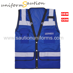 Custom hi-viz workwear safety vest