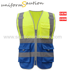 Custom hi-viz workwear safety vest