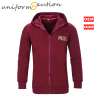 Custom cotton flece maroon corporate hoodie