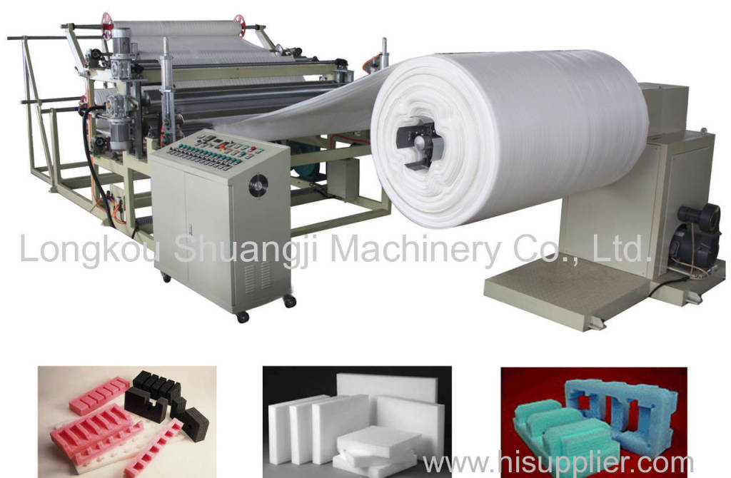 PE foam sheet thickening machine introduction