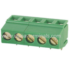 7.5/7.62mm screw pcb terminal block