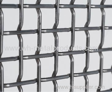 crimp style wire mesh screen with flat top