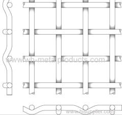 flat top crimp style wire screen