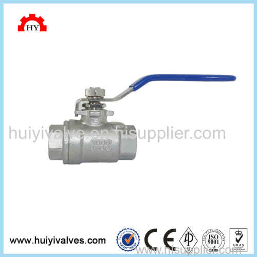 stainless steel 304 316 1000wog female npt thread 2-pc ball valve