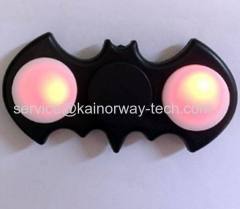 Wholesale LED Light Up Novelty Bat Batman EDC Hand Spinner Ultra Fast Bearings ADHD Finger Fidget Toy Great Gift