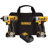 DEWALT 12V MAX Li-ion Cordless 1/4in. Screwdriver & Impact Driver Combo Kit - With 2 Batteries Model DCK210S2