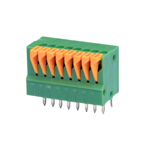 pitch 2.54mm Spring Clamp Type Terminal Block Connectors 150V 5A