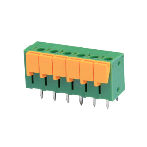 Spring-cage connection terminal block