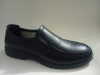 Pure black mens clip on shoes