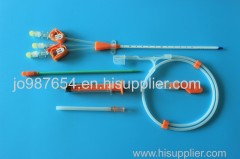 Single Double Triple Lumen Dialysis Catheter TPU PEBAX Straight Curved