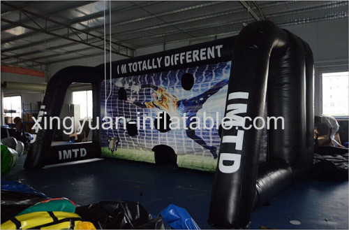 Inflatable soccer target for soccer shooting