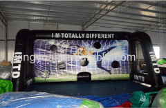 Inflatable soccer target for soccer shooting