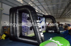 Inflatable soccer target for soccer shooting