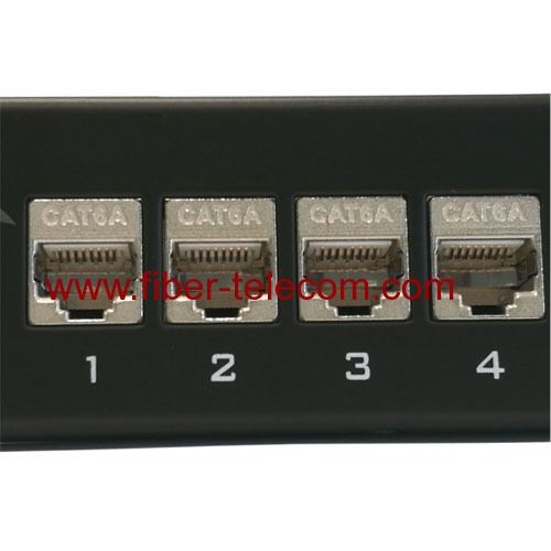 CAT.6a FTP Patch Panel 1U 24 ports