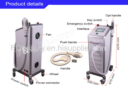 OPT / SHR best pulse fast hair removal machine, easy to operate