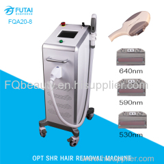 OPT / SHR best pulse fast hair removal machine easy to operate