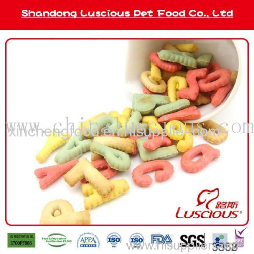 Biscuit in Letters Shape Wholesale Bulk Dog Biscuits