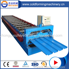 PLC Controlling Color Coated Steel Glazed Tile Roof Roll Forming Machine