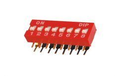 10 x Rouge 3 Bit de position 3P 2.54 mm pitch Interrupteur PCB DIP Ping Cadran code