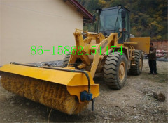 skid steer loader angle road sweeper